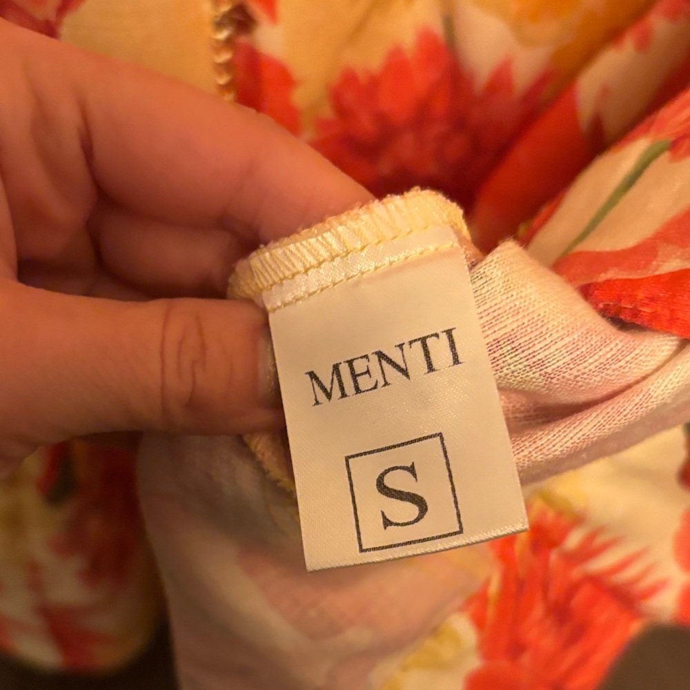 Floral Midi Dress in Red and Yellow - Picture 3 of 7